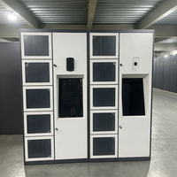 Casier à colis intelligent automatisé multi-compartiments robuste, direct usine, OEM pour appartement, structure démontable