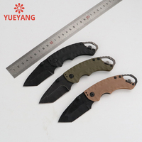 YUEYANG couteau pliant Portable 440C acier inoxydable bricolage poignée en fibre de verre en Nylon pour EDC Camping survie personnalisé OEM