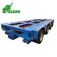 Remorque modulaire hydraulique multi-essieux 300 tonnes SPMT, remorque transformable pour transport lourd, remorque plateau modulaire pour navires