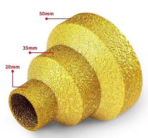 Özel 20-35-50mm elmas çekirdek pah matkap ucu delik açacağı açı öğütücü M10 konu büyütmek gördüm mermer fayans duvarcılık beton - Product Image 4