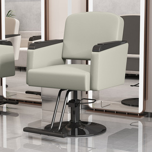 Sillas de Barbería Modernas al por Mayor, Resistentes, Reclinables, Ajustables en Altura, de Cuero PU, con Rotación de 360 Grados - Product Image 6