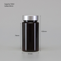Bouteille d'emballage en plastique personnalisée de 150 ml pour capsules de suppléments vitaminiques vides