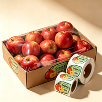 Autocollant en vinyle imperméable personnalisé de haute qualité, autocollant pour fruits en PVC, résistant à la chaleur, adhésif puissant, respirant