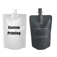 Détergents en plastique Stand Up Spout Cosmétique Body Wash Savon Sac Gommage Emballage Blanchisserie Bec 1 Litre Liquide Recharge Pochette S