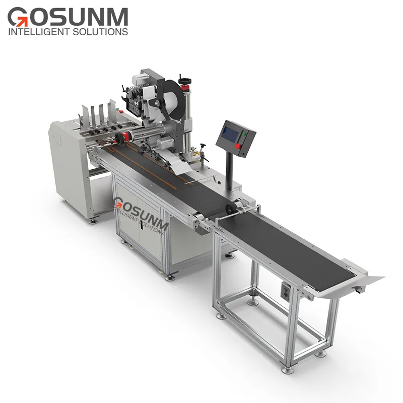 GOSUNM profesyonel yüksek hızlı etiketleme makinesi 0-200m/dak adaptif ayar etiketleme hızı etiketleme