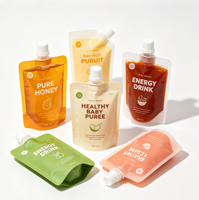 Sachets à bec verseur personnalisés pour miel, purée pour bébé, sirop – Faible MOQ, haute qualité, vente en gros, petites séries