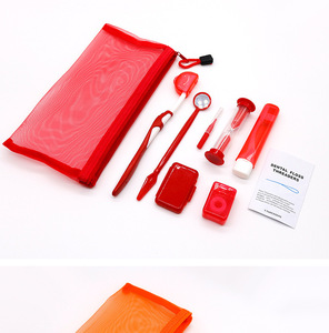 Kit de Soins Bucco-Dentaires Orthodontiques 8 Pièces avec Brosse à Cire, Fil Dentaire, Miroir – Trousse de Voyage Dentaire pour Dropshipping Shopify - Product Image 1