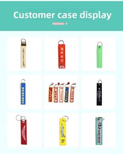 Wholesale <b>Custom</b> Sentimental Embroidered <b>Keychain</b> Personalized Text Key Bag Clothing Tag Perfect Gift for Friends & Family - Product Image 3