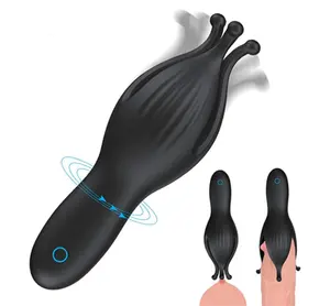 Vibrierende orale Eichel, die Sexspielzeug saugen Männlicher Mastur bator für Mann, der Erotik masturbiert