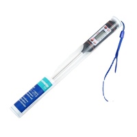 Termometer makanan digital mini elektronik, termometer makanan murah