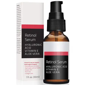 Wow Label pribadi Serum Wajah asam hialuronat Label pribadi kolagen pelembab membuat Anda sendiri esensi wajah Retinol kehidupan sehari-hari