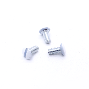 Oval Head Slotted Painted <strong>Screw</strong> for Switch Panel <strong>Screw</strong> Manufacturer Custom <strong>White</strong> Slotted <strong>Screw</strong> Head Painted - Product Image 2