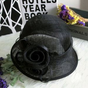 Flower Ladies Sinamay Elegant <b>Hats</b> Ladies Sinamay Church <b>Hats</b> - Product Image 4