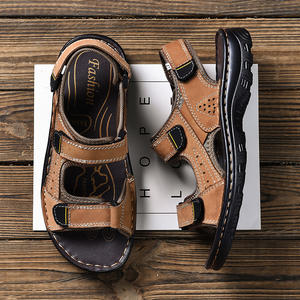 Tongs de plage en cuir pour hommes, fait à la main, sandales à vendre, nouveauté - Product Image 3