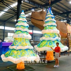 Décorations de la Saint-Valentin et de Pâques : Ensemble de lanternes chinoises en tissu imperméable avec LED extérieures en forme de bonhomme de neige pour célébrer - Product Image 6