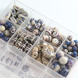 Accessoires de bracelet en perles de céramique de forme irrégulière transformées au four, petites pièces, perles, en vrac, matériaux de bricolage, accessoires de bijoux - Product Image 2