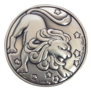 Colgante y amuleto BLAZON ZODIAC LION de 30 mm de diámetro - Product Image 1