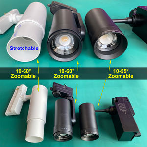 LEDEAST T088K COB 15W 25W 35W 0-10V DALI regulable 10-60D Zoomable 2 cables 3 cables LED Track Light para <span class=keywords><strong>Museu</strong></span> Art Gallery - Product Image 2