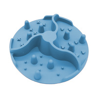 Insert en silicone pour gamelle de chien, avec picots surélevés, pour alimentation lente anti-glouton