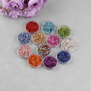 Perles en verre coloré en forme de rectangle, plaquées cristal, pour la fabrication de bracelets, accessoires de bijoux DIY, Printemps 2024, Yiwu - Product Image 1
