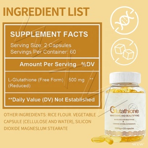 Cápsulas de Glutatión, Suplemento Diario Premium para la Salud, Cápsulas Antienvejecimiento para Aclarar la Piel - Product Image 4