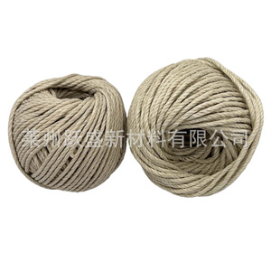 Le fabricant fournit des cordes en chanvre blanchies et polies de 3 mm et 4 mm, des cordes en chanvre patinées, des cordes en chanvre pur, en bobines de 43 m. - Product Image 2