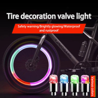 2 luces universales de alta precisión para el buje de la rueda del coche, luces decorativas para conducción nocturna, luz para la tapa de la válvula de la rueda de coche o motocicleta