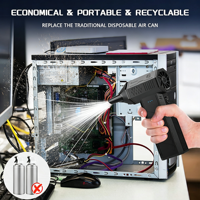 Ventilateur Souffleur Turbo Compact Mini Dernière Génération 5000 mAh Haute Vitesse Dépoussiéreur d'Air Électrique Sans Fil Moteur Brushless DIY Maison