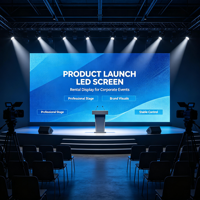 Écran LED d'intérieur à montage rapide, empilable et suspendu, avec luminosité de 500 cd, garantie de 2 ans, idéal pour les stands de salons professionnels