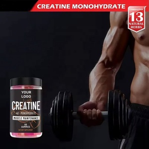 Vente en gros, en vrac, OEM, étiquette privée, suppléments nutritionnels sportifs sans sucre, pré-entraînement, 5 mg de créatine monohydrate, gommes - Product Image 4