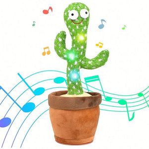 Nuevo Juguete de Peluche Cactus Bailarín con Luz LED, Repite <span class=keywords><strong>Canciones</strong></span> en Inglés, para Niños, Libro Suave - Product Image 4