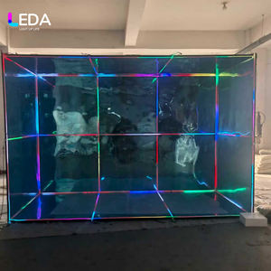 LEDA New Design Customized Metal <b>Photo</b> Booth <b>Box</b> With RGB <b>Light</b> Backdrop Stand Metal <b>Photo</b> Booth for Wedding Event Decor - Product Image 1