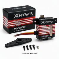XQ-POWER XQ-S2230F 32KG Servo numérique sans noyau étanche avec engrenage en acier inoxydable et boîtier en aluminium CNC 8.4V pour hélicoptère RC et avion à voilure fixe