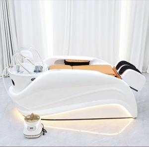 Fully automatic <b>electric</b> massage hair washing bed hair salon special hair washing and rinsing bed hair salon steam - Product Image 4