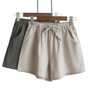 Short en coton lin pour femme Design léger pour les voyages et le confort quotidien - Product Image 6