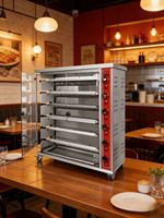 Four à poulet rôti électrique et à gaz à six étages pour restaurants et hôtels