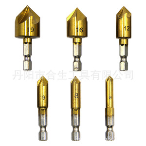 Mr <b>Drill</b> Reamer And Chamferer Set 6-19mm Hex Shank Titanium Plated Woodworking <b>Drill</b> <b>Bits</b> - Product Image 3