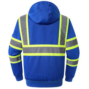 Sweat-shirts de sécurité sur mesure de qualité supérieure pour vêtements de travail, fabrication OEM, design personnalisé, sweat-shirt réfléchissant haute visibilité - Product Image 2