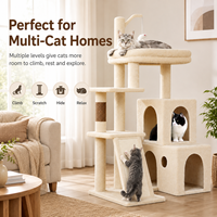 Toptan Çok Katlı Kedi Ağacı Kulesi, Büyük Kedi Evi, Sisal Tırmalama Direği, Rampa, Hamak ve İnteraktif Oyuncaklar ile