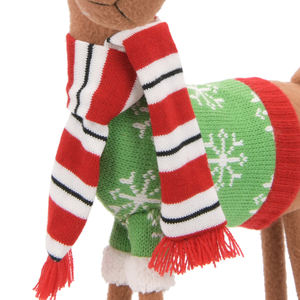 أفضل مبيعات دمى الرنة البنية الطازجة لتزيين شجرة عيد الميلاد الفاخرة - Product Image 2