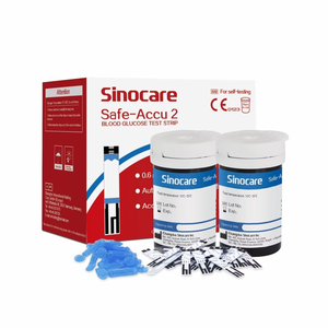 Sinocare Accu 2 Glucometro Blood Sugar Monitor Glucose Meter Glucometer Blood Glucose Meter With 50 Pcs <strong>Diabetic</strong> <strong>Test</strong> <strong>Strips</strong> - Product Image 3