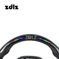 Volant en cuir en fibre de carbone LED personnalisé pour 2024 pour Ford Mustang GT accessoire d'intérieur de voiture