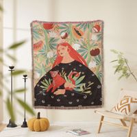 Plaid décoratif portable en tricot personnalisé avec logo, vente en gros, faible MOQ, échantillon rapide, directement de l'usine OEM/ODM pour hôtels