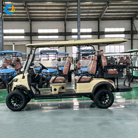 Voiturette de golf électrique tout-terrain Robetaa, chariot utilitaire 6 places, 72V Lithium, pour les excursions en montagne