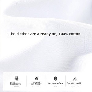 Maglietta da Uomo 100% Cotone 180g Traspirante a Maniche Corte, Slim Fit, Tinta Unita, Trendy con <span class=keywords><strong>Scollo</strong></span> a <span class=keywords><strong>V</strong></span> per Uomini Giovani e di Mezza Età - Product Image 4