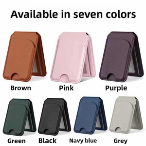 Магнитный держатель для кредитных карт и паспортов из искусственной кожи с функцией поиска AirTag, беспроводной зарядкой и трекером для путешествий Travel 7 - Product Image 6