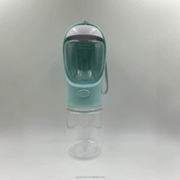 Vente directe d'usine, bouteille d'eau potable portable pour animaux de compagnie, imperméable, 350 ml, pour chien, chat, lapin, en plastique