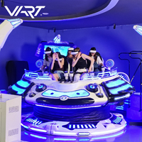 VART vr roller coaster 360 9D chaise de jeu de réalité virtuelle simulateur de vol 5 personnes