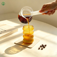 Gobelet en verre coloré 200 ml, résistant à la chaleur, avec logo personnalisé, verres à boire bicolores, tasse en verre borosilicate pour café et lait