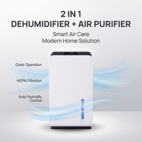 Déshumidificateur purificateur d'air MD823B, élimination automatique de l'humidité, réservoir d'eau de 3,2 L pour la maison, en vente